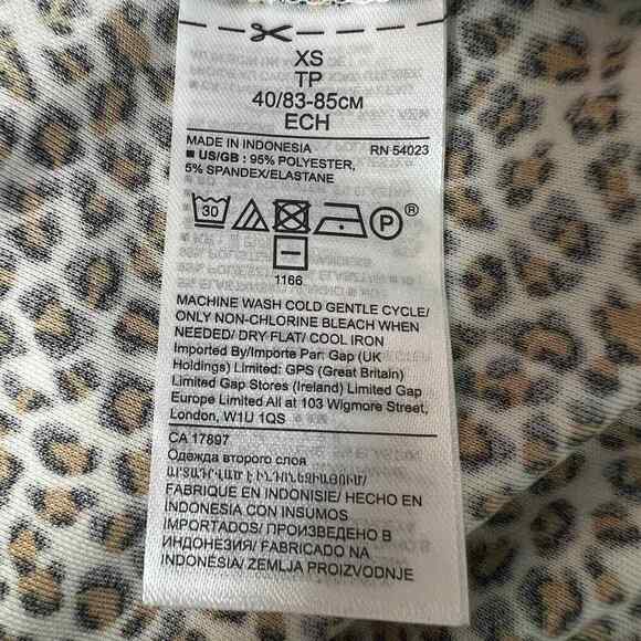 Banana Republic Animal Print Long Sleeve Women's Midi Dress Size XS - Picture 11 of 14